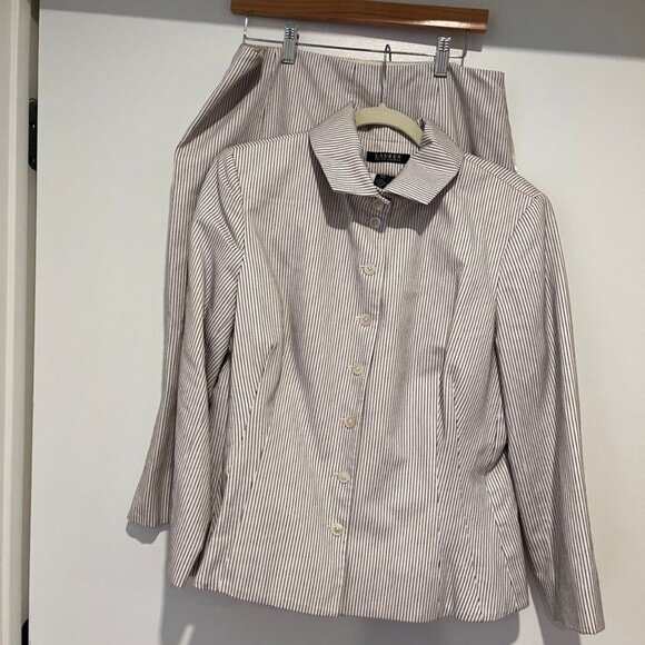 Ralph Lauren Lauren by Ralph Lauren Pinstriped 2 Piece Suit - Picture 6 of 8